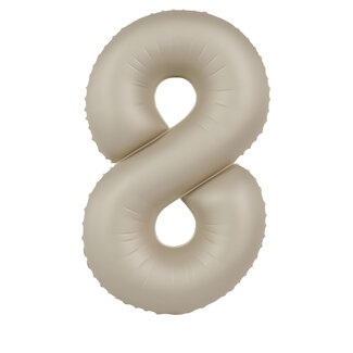 Folat Folieballon 8 Creamy Latte - 86 cm