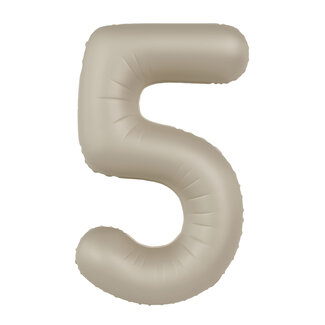 Folat Folieballon 5 Creamy Latte - 86 cm