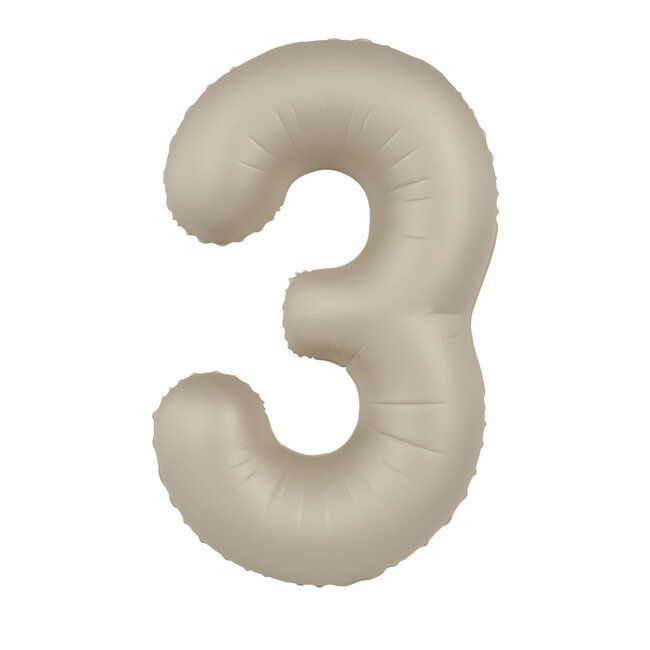 Folieballon 3 Creamy Latte