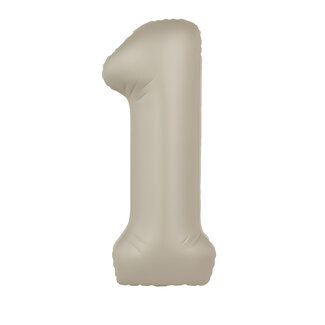 Folat Folieballon 1 Creamy Latte - 86cm