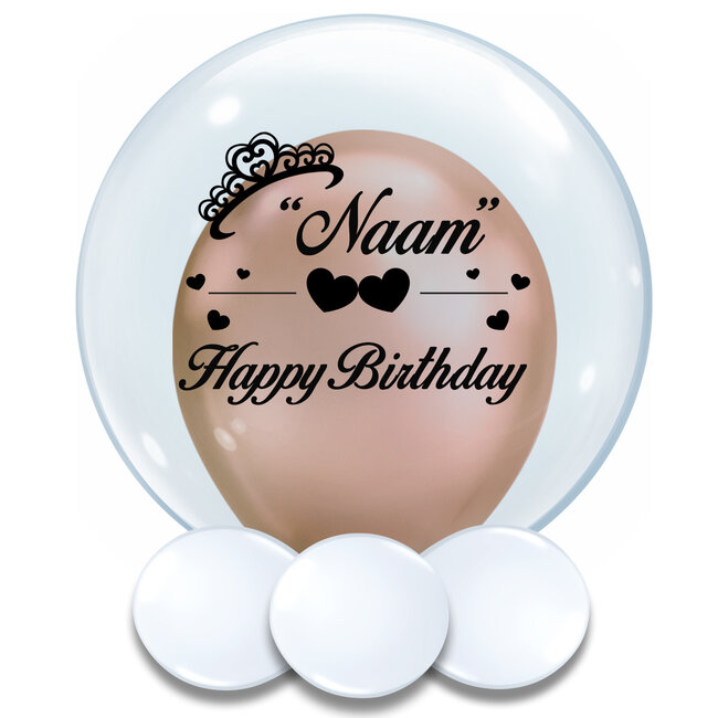 Bedrukte Ballon - Happy Birthday Girl
