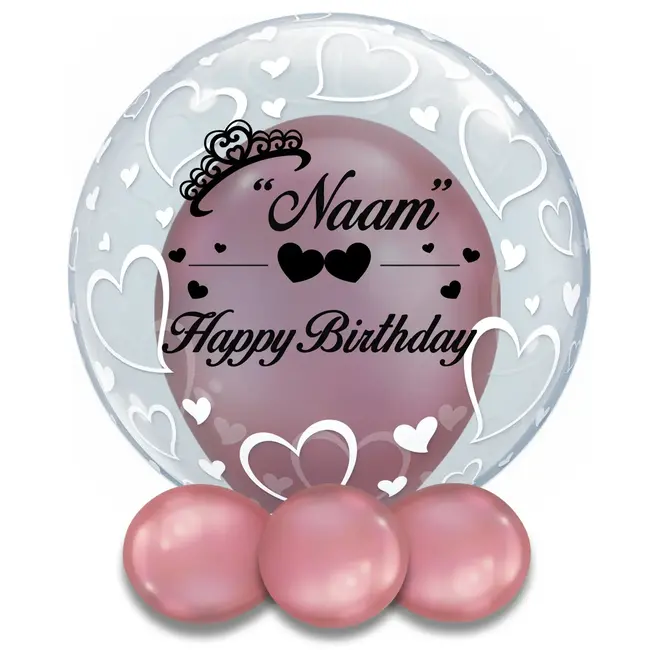 Bedrukte Ballon - Happy Birthday Girl