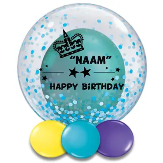Qualatex Bedrukte Ballon - Happy Birthday Boy