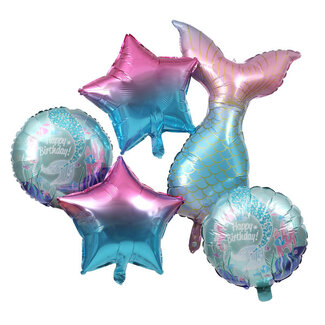 Santex Folieballonnen - Little Mermaid Set
