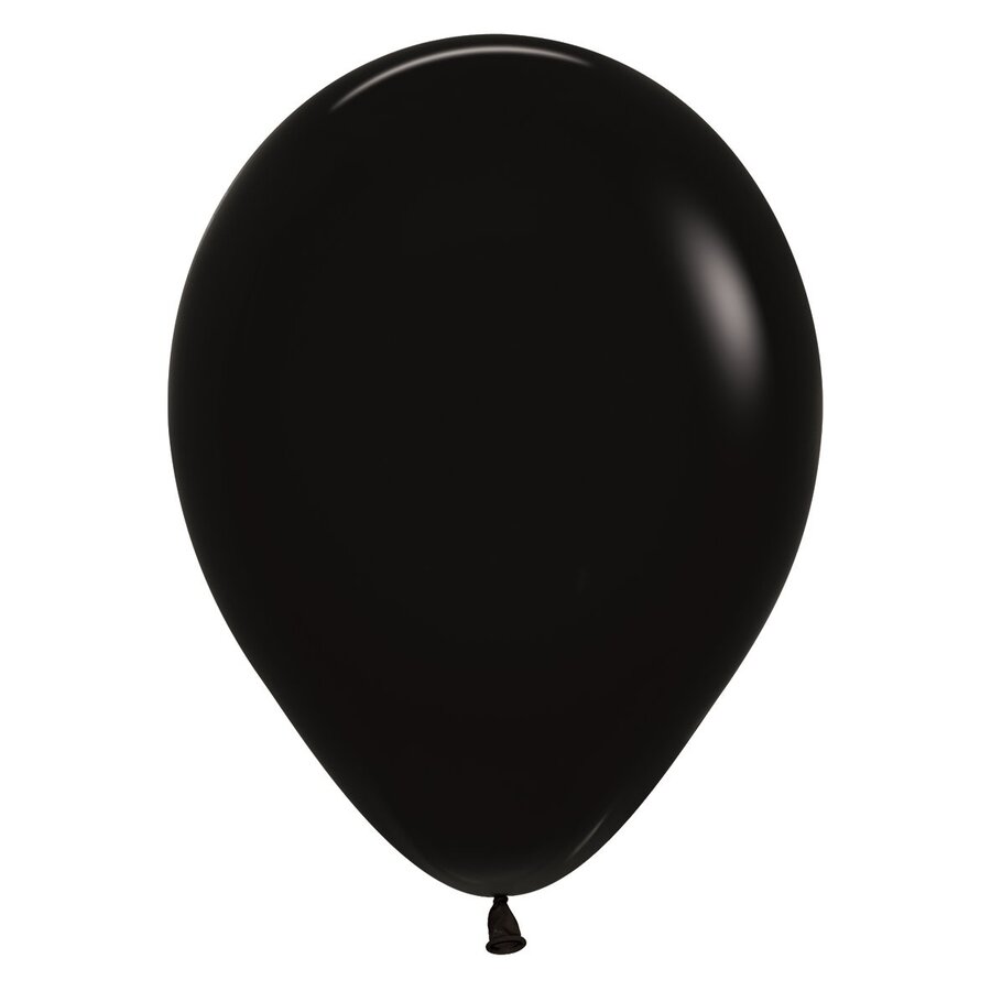 Helium Ballon Zwart (28cm)-1