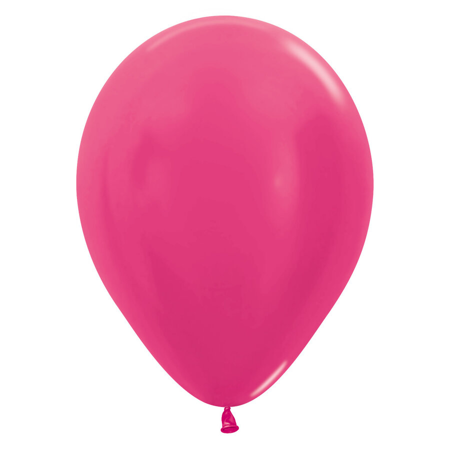 Helium Ballon Fuchsia Metallic (28cm)-1