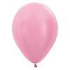 Helium Ballon Licht Roze Metallic (28cm)
