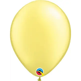 Qualatex Helium Ballon Zacht Geel Metallic (28cm)
