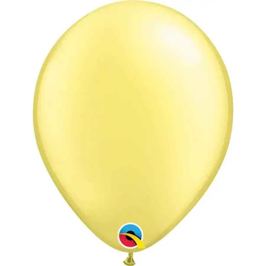 Helium Ballon Zacht Geel Metallic (28cm)-1