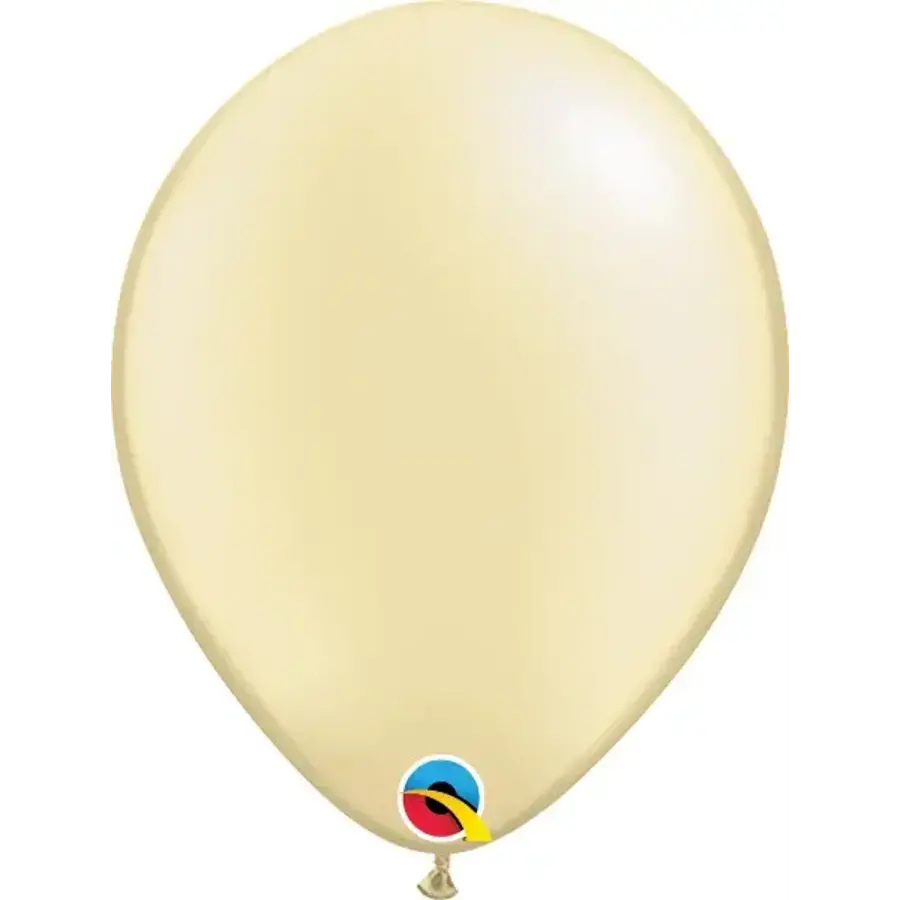 Helium Ballon Ivoor Metallic (28cm)-1