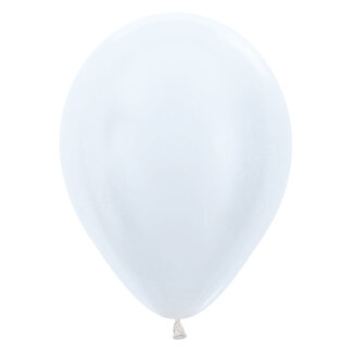 Sempertex Helium Ballon Wit Metallic (28cm)