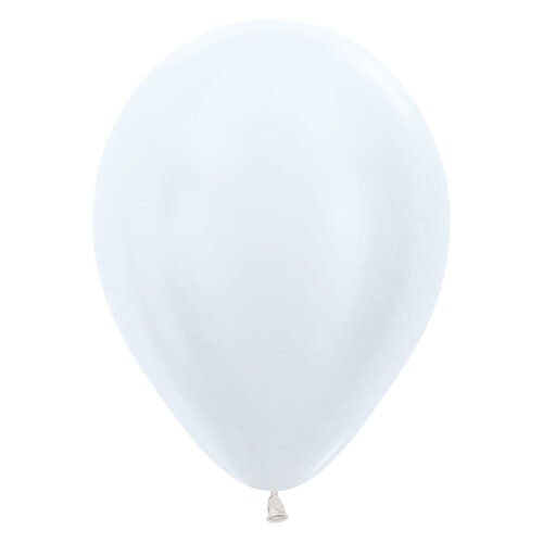 Helium Ballon Wit Metallic (28cm) 