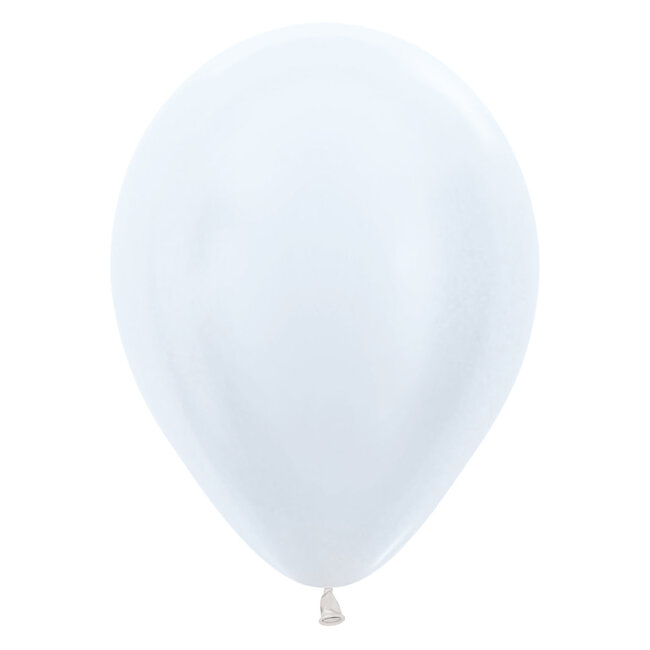 Helium Ballon Wit Metallic (28cm)