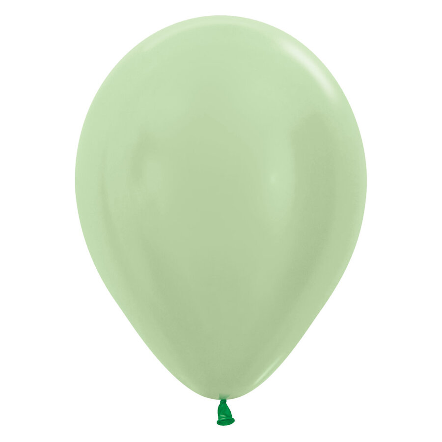 Helium Ballon Lime Groen Metallic (28cm)-1
