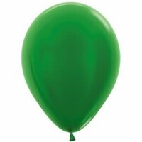 Helium Ballon Donker Groen Metallic (28cm)