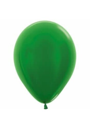 Helium Ballon Donker Groen Metallic (28cm) 