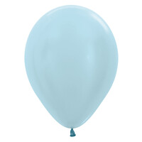 Helium Ballon Licht Blauw Metallic (28cm)