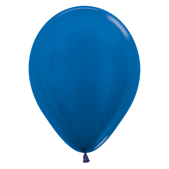 Helium Ballon Donker Blauw Metallic (28cm)