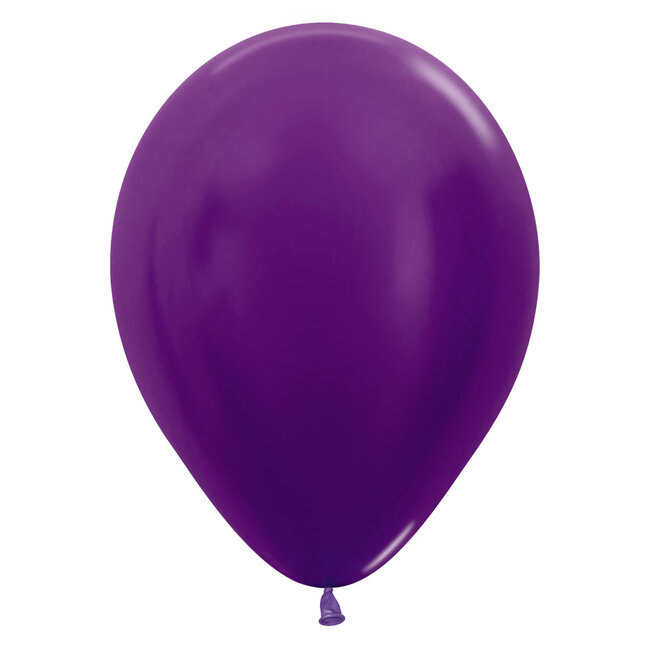 Helium Ballon Paars Metallic (28cm)