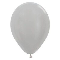 Helium Ballon Zilver Metallic (28cm)