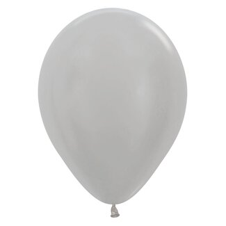 Sempertex Helium Ballon Zilver Metallic (28cm)
