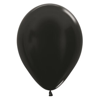 Sempertex Helium Ballon Zwart Metallic (28cm)