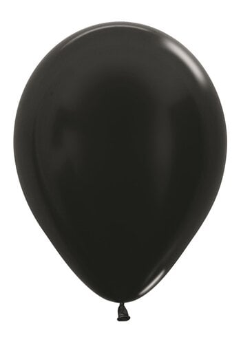 Helium Ballon Zwart Metallic (28cm) 