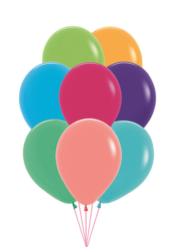 Tros van 10 Helium Ballonnen - Mat - Zelf Samenstellen 