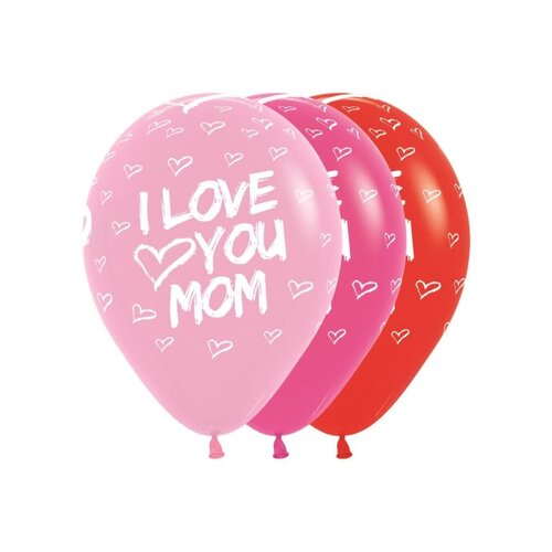 Helium Ballon I Love You Mom (28cm) 