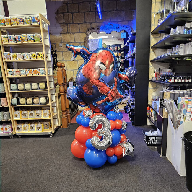 Cijfer Decoratie - Spiderman