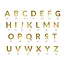 Banner Goud - Alfabet - 14cm - 63st