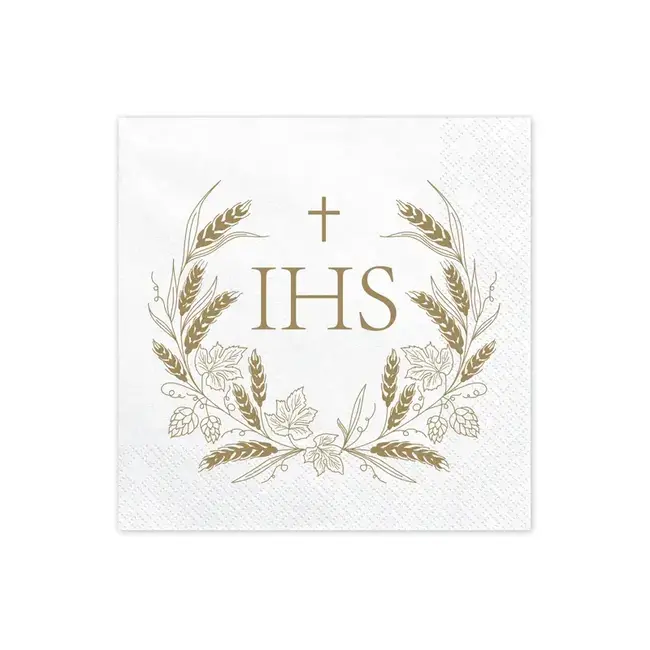 Servetten IHS - 33x33cm - 12st