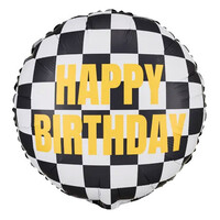 thumb-Folieballon Racing Happy Birthday - 45cm-1