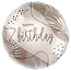 Anagram Folieballon Happy Birthday Natural Colour