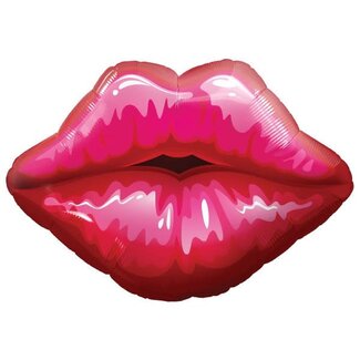 Qualatex Folieballon Big Red Kissing Lips - 64x46cm