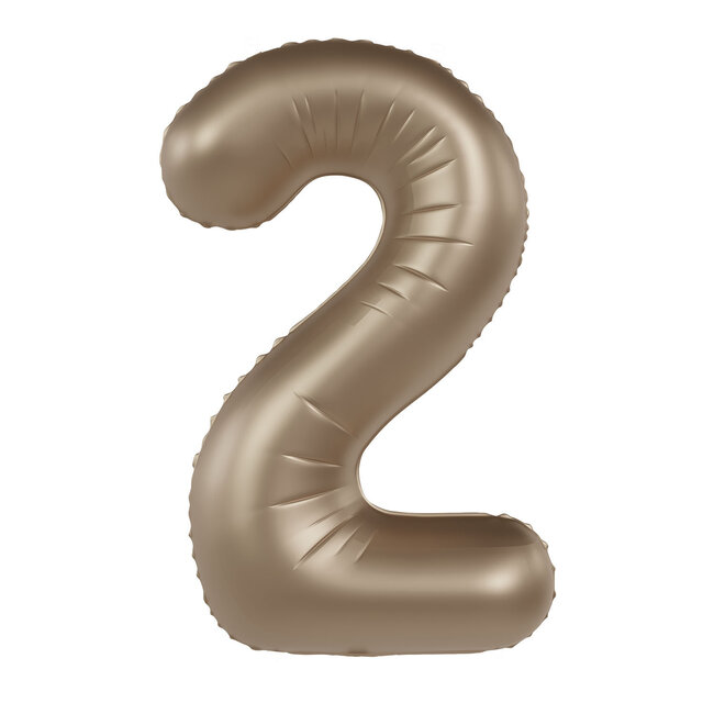 Folieballon 2 Chrome Goud