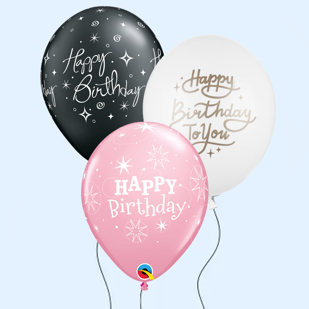 Helium gevulde Happy Birthday Ballonnen Bestellen