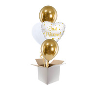 thumb-Just Married Gold & White set-2