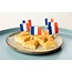 Prikkertjes Franse Vlag - 7cm - 50 stuks