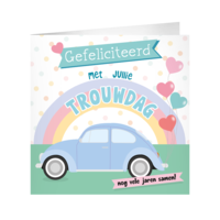 thumb-XL Greeting Card - Trouwdag - 23x23cm-1