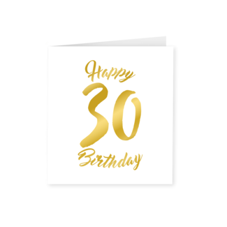 Paperdreams Gold white card - 30 years