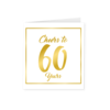 Paperdreams Gold white card -  60 years
