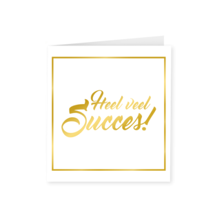 Paperdreams Gold white card - Succes