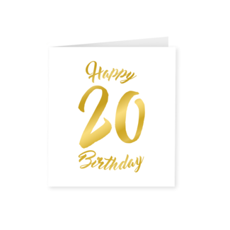 Paperdreams Gold white card - 20 years