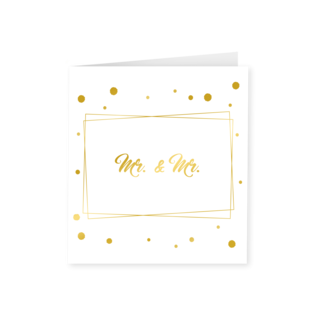 Paperdreams Gold white card - Mr & Mr