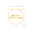 Paperdreams Gold white card - Van harte gefeliciteerd