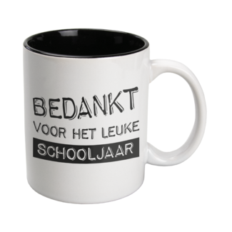 Paperdreams Black & White Mugs - Bedankt voor het schooljaar