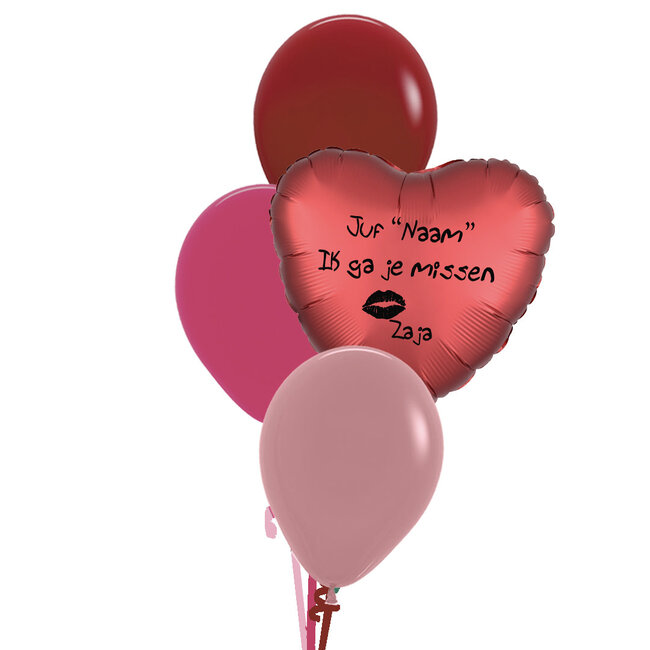 Juf "Naam" Ik ga je missen set