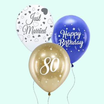 Bedrukte Ballonnen Leeg