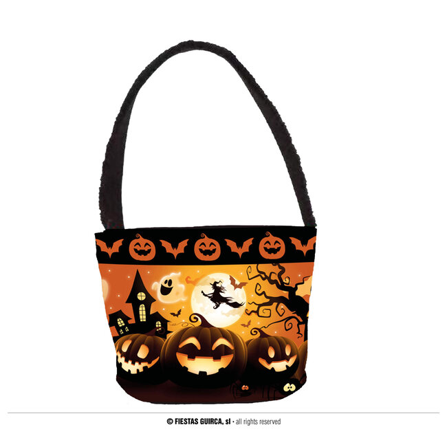 Halloween Snoep Mandje - Pompoenen - 30x15cm